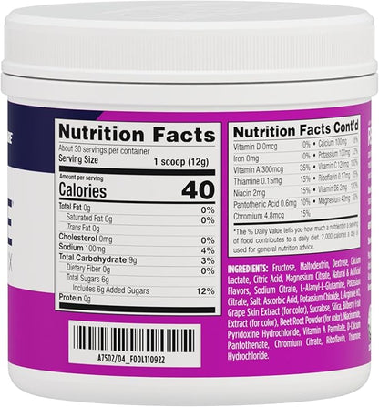 AdvoCare Rehydrate - Electrolyte Drink Mix - Includes Magnesium, Sodium, Potassium & Calcium - Antioxidant & Amino Acid Fortified - Supports Hydration & Recovery - Grape, 12.7 oz