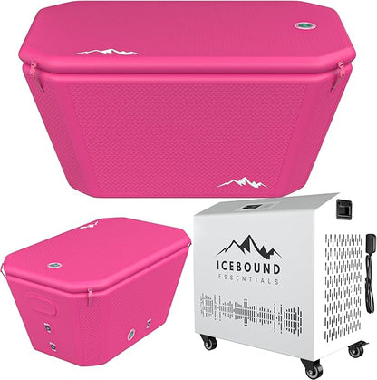 Ice Plunge Tub with Water Chiller - 1HP Efficient Hot and Cold Water Chiller for Ice Bath - Premium Ice Bath Tub with Chiller - WiFi - Filter - Ozone/UV - Ice Bath with Chiller