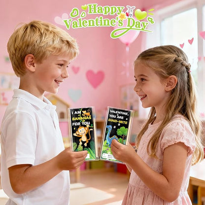 SpringFlower Valentines Day Gifts for Kids, 24 Pack Scratch Art Books Valentines Day Gifts for Kid Classroom School Exchange, Valentines Scratch Art Crafts Kits Bulk Party Favors Prizes for Boys Girls