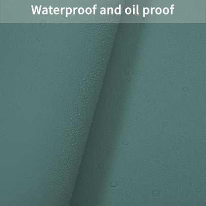 Leather Desk Mat,1.8mm Thick,16x60 Inch Desk Cover,Desk Protector Mat,Dresser Cover Top,Leather Table Cover,Side Table Cover,Office Desk Cover,Office Table Cover(Aqua Blue+Gray,16x60)