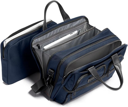 TUMI Alpha Expandable Organizer Laptop Briefcase - 15-Inch Laptop Briefcase Organizer for Men & Women - Travel Laptop Bag
