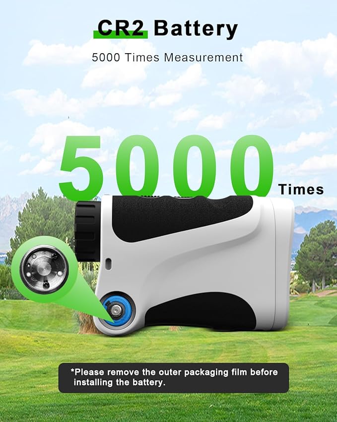 Golf Rangefinder 650/1200/1700 Yards Range Finder Golfing 6X Magnification 0.5 Yard Accuracy Flag Pin Lock Vibration Fast Focus High Clarity Display Easy to Use