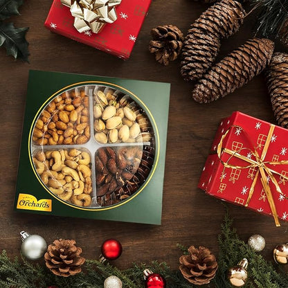 Nuts gift Basket of Cravings Gourmet Collection, Healthy Kosher Snacks, Premium Mixed Nuts Box Bouquet Platter Perfect for Holiday Gifts.