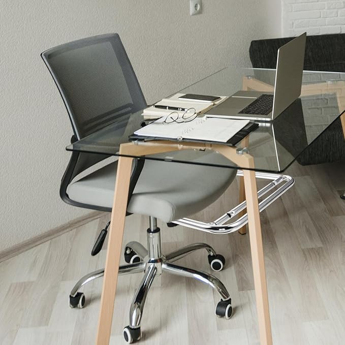 Stainless Steel Retractable Footrest Rack with Swivel Chair Accessory Practical Office Footrest for Leg Support and Stress Relief Easy Pull-Out Frame for Comfortable Sitting Silver