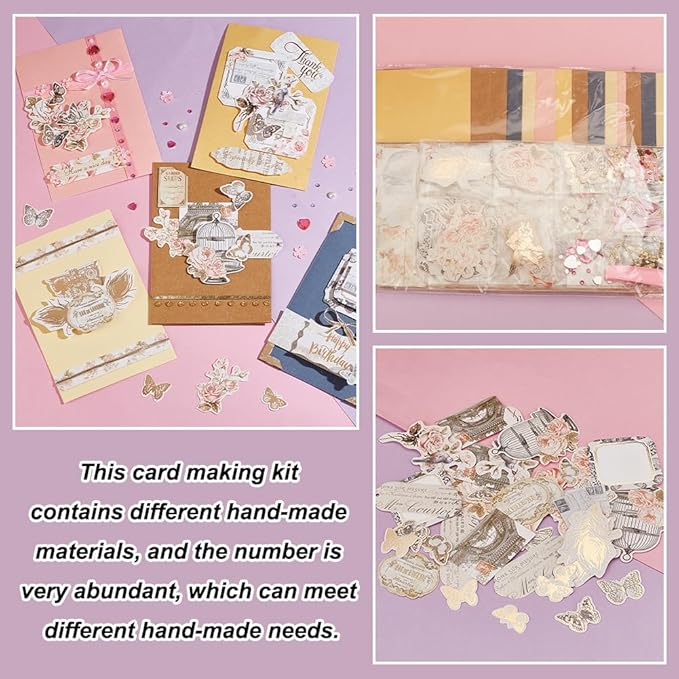 AHANDMAKER DIY Envelope & Card Making Kits, Handmade Greeting Card Sets Make Your Own Card Crafts Teacher Appreciation Cards for Valentine's Christmas Birthday Present Classroom Exchange Gift