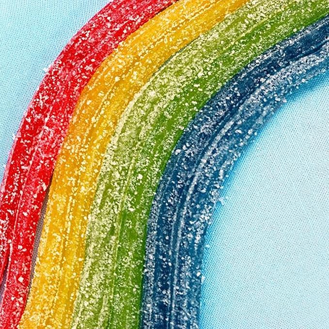 Sour Punch Rainbow Sour Straws, 2 Ounce (Pack of 24)