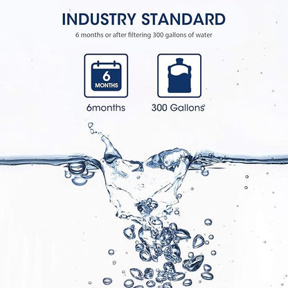 MARRIOTTO EDR1RXD1 Refrigerator Water Filter Compatible with W10295370A, WHR1RXD1, KAD1RXD1, Filter 1, W10295370, P4RFWB, P8RFWB2L, 46-9930, 46-9081 and W10311524 Air Filter (3+3)