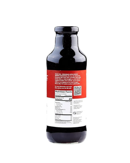 TAHITI TRADER Tart Cherry Juice Concentrate - Ready to Drink Organic Superfood Promoting Immune Support & Overall Health - Pure, Unsweetened Fruit Juice - (16 oz, 4 Pack)