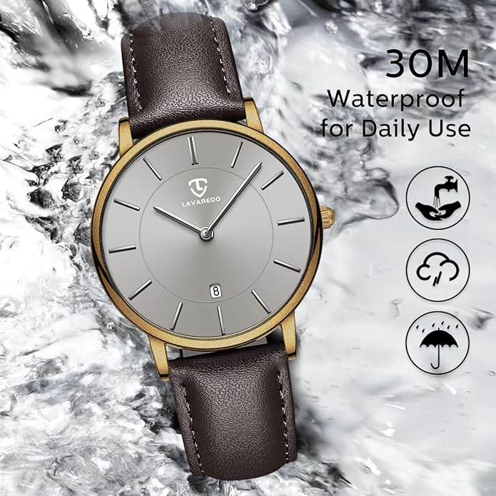 BEN NEVIS Watch, Mens Watch, Minimalist Fashion Simple Wrist Watch Analog Date with Leather Strap
