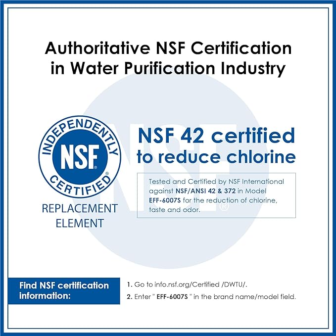 Waterdrop UKF8001 Refrigerator Water Filter 4, Replacement for Whirlpool® EDR4RXD1, EveryDrop® Filter 4, Maytag® UKF8001AXX-750, UKF8001AXX-200, 46-9006, Puriclean II, WD-F07, 3 Filters