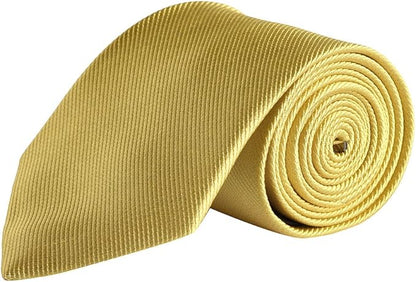 QBSM Mens Solid Polyester Textile Neckties Pure Color Neck Ties