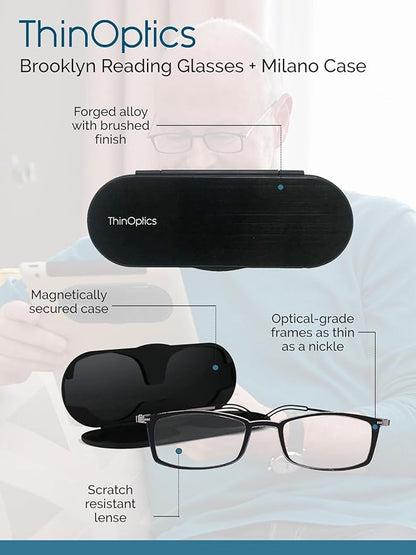 ThinOptics Rectangular Reading Glasses