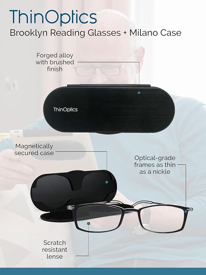 ThinOptics Rectangular Reading Glasses