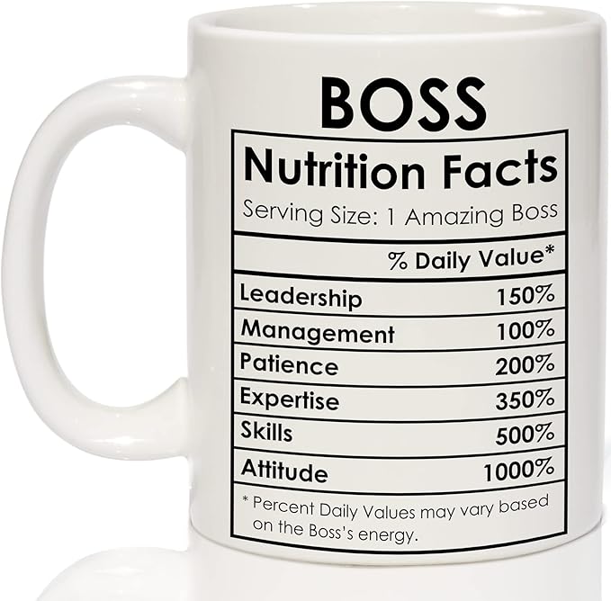 Breezy Valley Boss Coffee Mug, Best Boss Christmas Birthday Gifts for Women Men Funny, Happy Boss Day Appreciation Gifts Ideas, Office Boss Lady Mug Gifts