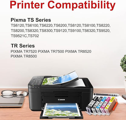 WIZINK Compatible TR8620a Ink Cartridge Replacement for Canon PGI-280XXL CLI-281XXL 280 XXL 281 XXL Compatible with TR8620a TR8620 TS702a TS9520 TS9521C TR8520 TS6220 TS6320 TS8220 (5 Pack)