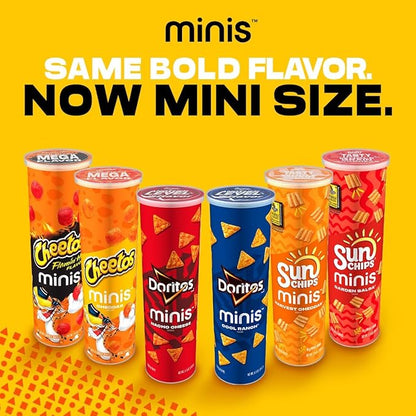 Cheetos Minis Canisters, Flamin' Hot, 3.625 Ounce (Pack of 6)