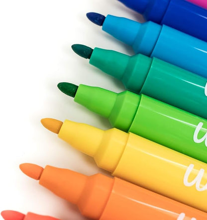 WallDeca Dry Erase Markers for Kids Non-toxic, 13 Pack, Washable, Colorful Pastel Colors, Fine Tip Skinny Pens, Thin Whiteboard Low Odor Markers for Toddlers, Vibrant and Quick Dry