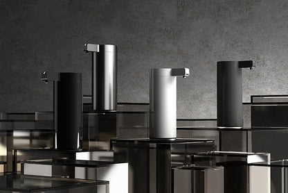Automatic Soap Dispenser Stainless Steel with Sensor Infrared 9 oz. Soap Dispenser Electric IPX5 Waterproof USB-C Charging Motion Sensor for Kitchen & Bathroom (Black)