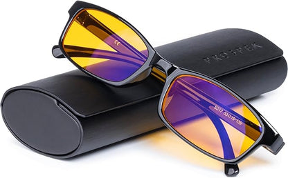 Prospek Blue Light Reading Computer Glasses, ELITE for Women and Men, +1.75 Diopters, Anti Glare Amber Lens, 99% Blue Light Blockers High Optical Quality Lenses