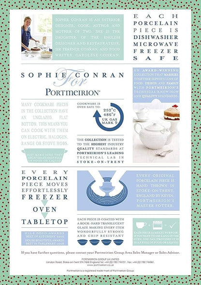 Portmeirion Sophie Conran White Small Pitcher with Handle | 8 Oz Creamer Pitcher for Coffee and Milk | Made from Fine Porcelain | Dishwasher and Microwave, Freezer & Oven Safe