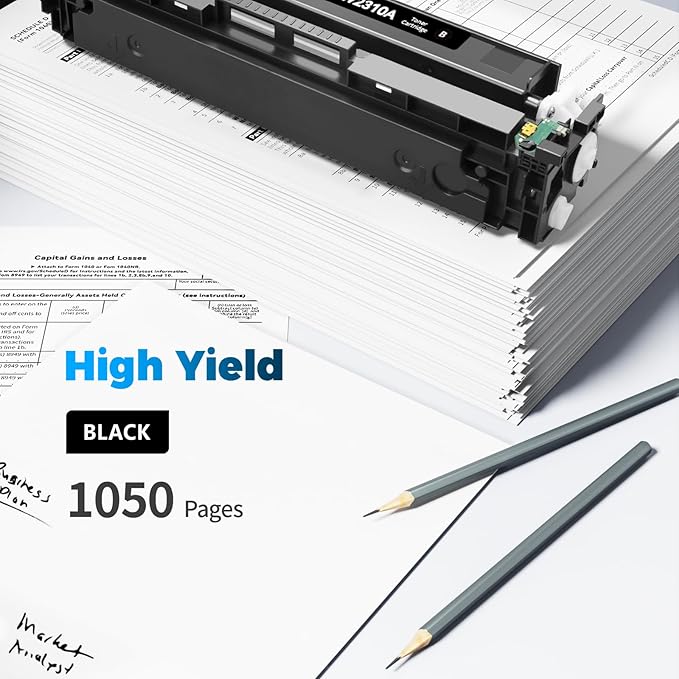 215A Toner Cartridges 2 Pack (with Chip) Replacement for HP 215A Black Toner Cartridge W2310A Compatible for HP Color Pro MFP M182nw MFP M183fw M182 M183 M155 Printer (2 Black)