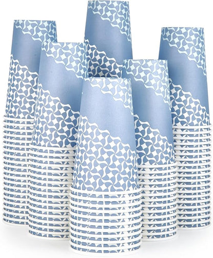 MUCHII 16 oz Paper Coffee Cups, Disposable Paper Cups 210 Count, Disposable Paper Cups for Hot Beverage, Paper Drinking Cups Big for Home use, Office, Restaurant and Events