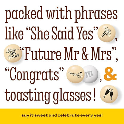 M&M'S WORLD Engagement or Wedding Shower Party Favors, Set of 30 Packs