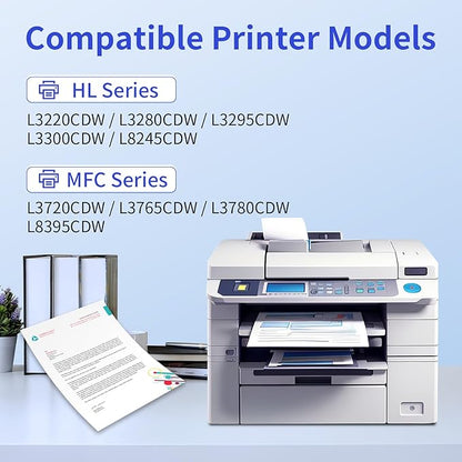 myCartridge Compatible Toner Cartridge Replacement for Brother TN229XL TN-229XL TN229 Toner Use for HL-L3280CDW MFC-L3780CDW MFC-L3720CDW HL-L3220CDW Printer,TN-229XLBK/C/M/Y with Chip 4-Pack