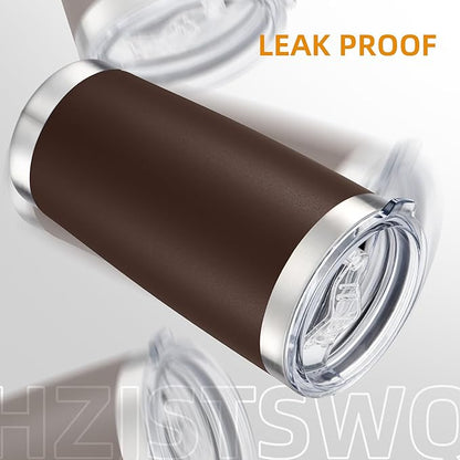 20 oz Tumbler with Lid Stainless Steel Insulated Tumblers Double Wall Vacuum Coffee Mug Powder Coated Tumbler Cups for Cold and Hot Drinks, Coffee, 1 pack
