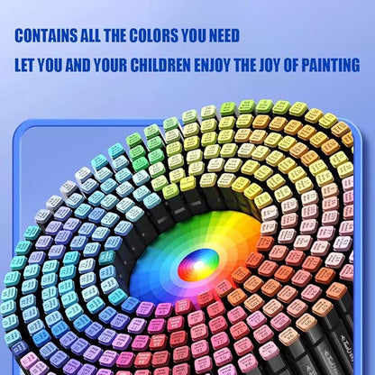 Alcohol Markers, 80 Colors Art Drawing Markers Set for Kids Adults Dual Tip Permanent Sketch Markers, with Organizing Case
