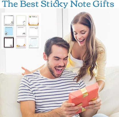 Funny Sticky Notes Gifts - 9 Pack Funny Sticky Notes 3x3 Inch Office Gifts for Coworkers Everything is Fine Post Memo Pads Work Gag Self-Stick Notepads Office Study Supplies 450 Sheets