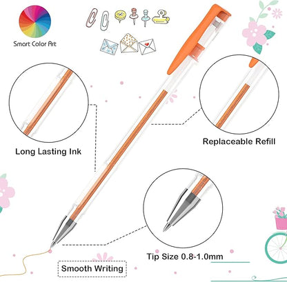 Smart Color Art 140 Colors Gel Pens Set Gel Pen for Adult Coloring Books Drawing Painting Writing