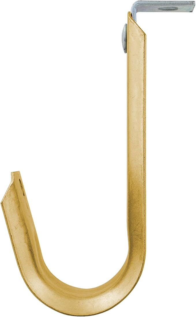 1 5/16 Inch Heavy Duty Metal Cable & Wire Support J-Hook Hangers with Angle Clip for Horizontal Surfaces (Ceilings, Beams‚Ķ) & 1/4 inch Threaded Rod for Cable & Wire Manageme