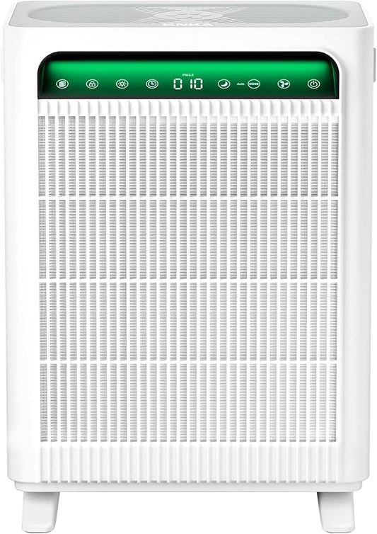 KNKA Air Purifier for Home Bedroom Large Room Up to 3,500 Ft², HEPA Air Cleaner with Washable Pre-Filter, AHAM VERIFIDE, AQI Display, ECO Mode, Pet Mode for Pets, Allergies, Dust, Pollen