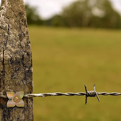 Fence Nails - Steel Wire Fencing Staple for Softwoods, Reuse Fence Staple Fasteners Nails with Wire Fixer, for Wire Mesh and Woven Fencing, Patent Pending