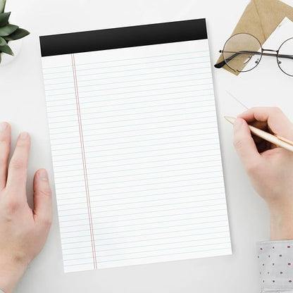2 Pack of Legal Pads 8.5 x 11 College Ruled Writing Pads 8.5" x 11.75" Notepad 30 Sheets per Note Pads Notebook Study Back 8x11 Pads of Paper