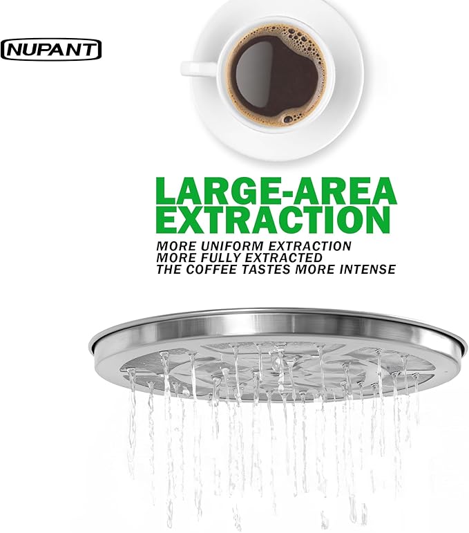 Commercial Coffee Urn 50 Cup/8L Coffee Dispenser with Upgraded Percolator, 304 Stainless Steel Hot Water Urn Beverage Dispenser with Keep Warm Mode, Large Coffee Maker for Catering Party