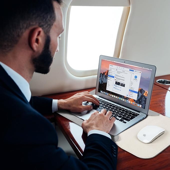 Allinside 13-13.3 inch Laptop Sleeve Case for MacBook Pro 14 2021-2024/MacBook Air 13 2010-2017/MacBook Pro 13 2010-2015, Waterproof PU Leather Laptop Sleeve Bag Protective Vertical Case Cover, Gray