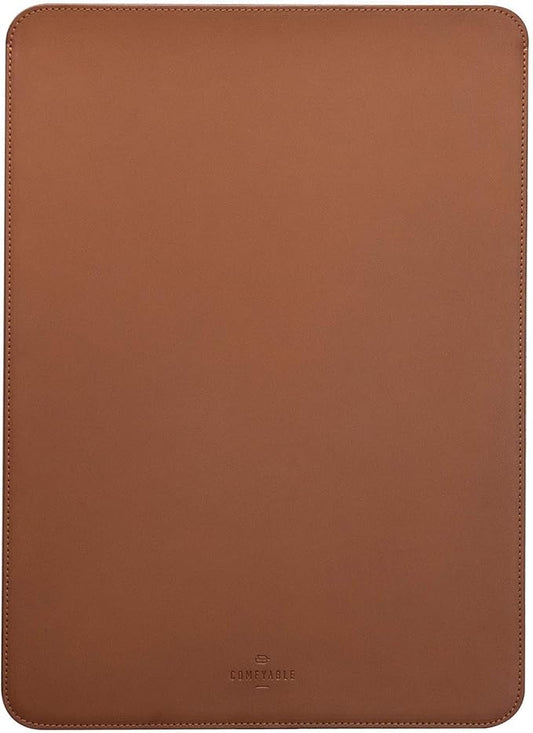 Comfyable Laptop Sleeve 15 Inch Precisely Compatible with MacBook Air 15" M4 2025 A3241 & M3 2024 A3114 & M2 2023 A2941, Faux Leather Cover Case, Brown