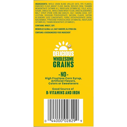 belVita Breakfast Bars Biscuits, Blueberry, 30 Total Packs, 6 Boxes (4 Biscuits Per Pack)