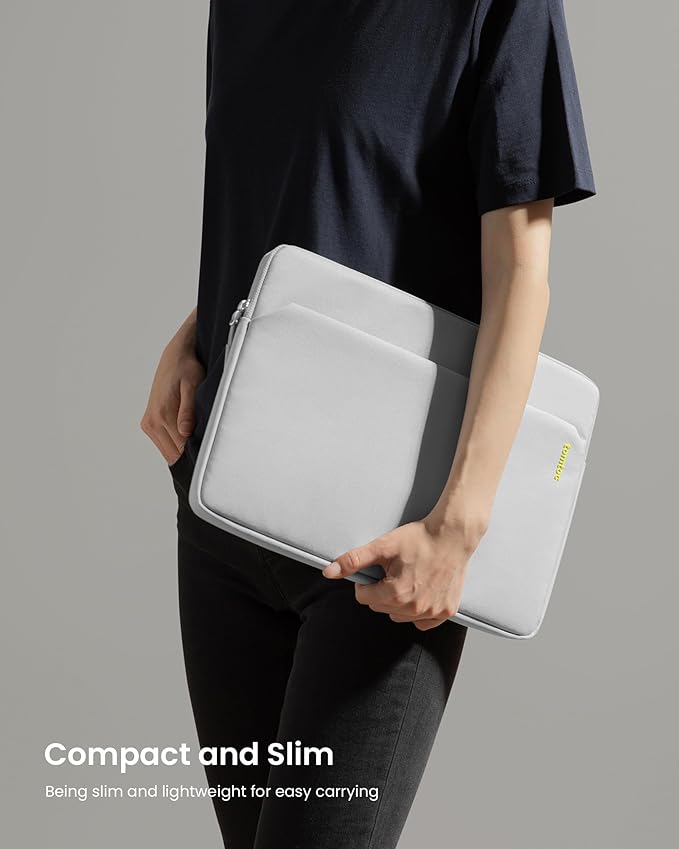 tomtoc Slim Laptop Sleeve for 14-inch MacBook Pro M5/M4/M3/M2/M1 Pro/Max 2025-2021, Water-Resistant Protective Case for 13.8 Inch Surface Laptop AI PC, Accessory Bag