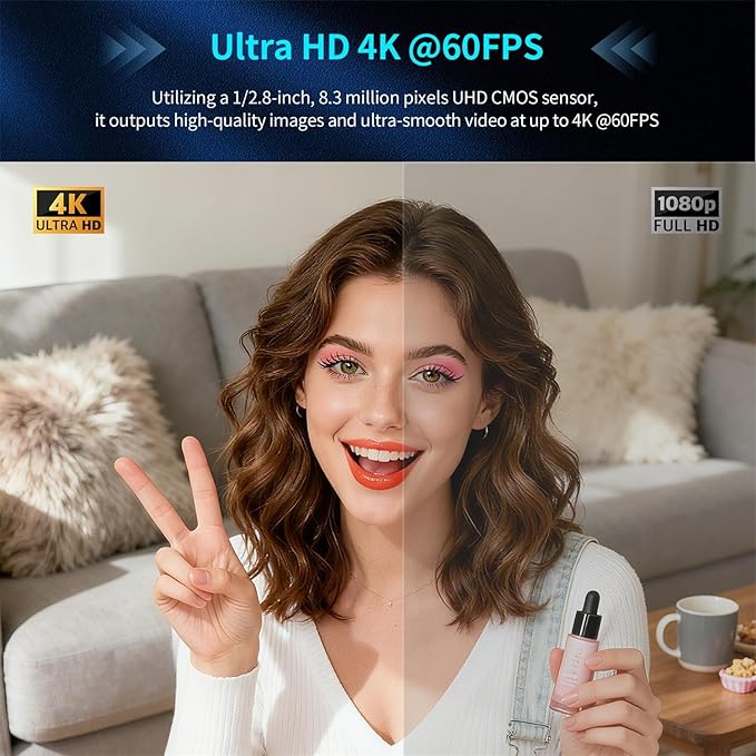 TOALLIN 4K 60FPS Box Video Camera, 20X Optical Zoom, Support PoE/SDI/HDMI/USB, TOF AutoFocus, Built-in Dual Mics, Live Streaming Camera for Church Worship Online Education & Video Conferencing