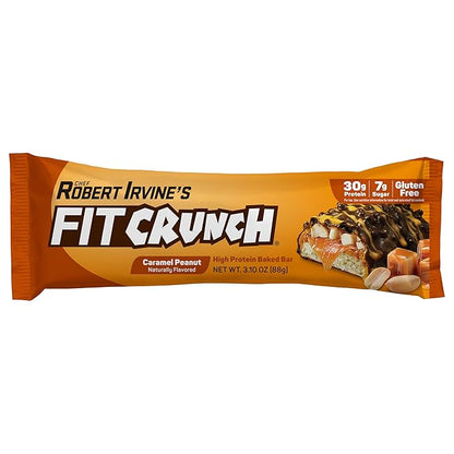 Fit Crunch Full Size Protein Bars (12 Bars, Caramel Peanut)