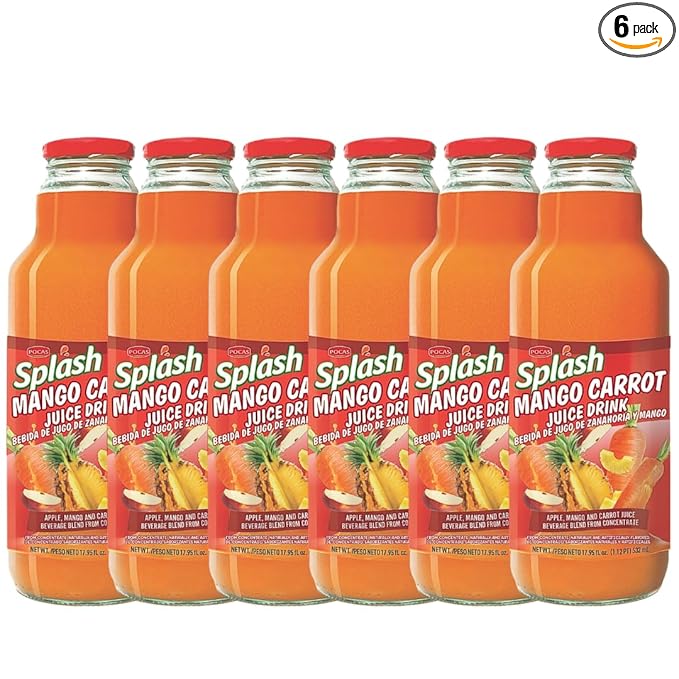 SPLASH Mango Carrot Juice Drink 532ml, 6 Pack