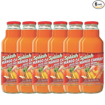 SPLASH Mango Carrot Juice Drink 532ml, 6 Pack