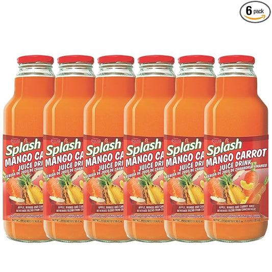 SPLASH Mango Carrot Juice Drink 532ml, 6 Pack