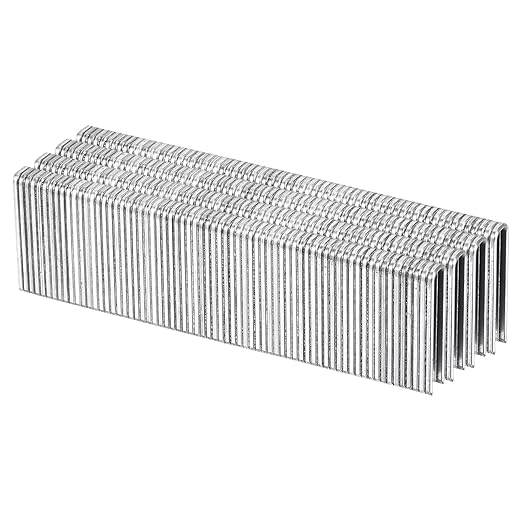 uxcell 18 Gauge Narrow Crown Staples 1/4"x1", 2000Pcs Galvanized Steel for Pneumatic, Electric Stapler, White