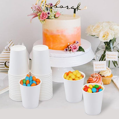 1000 Count Paper Cups 8 oz, Disposable Coffee Cups Bulk, Thickened Durable Drinking Cups for Hot or Cold Beverage, Home, Office, Party, Business, Events