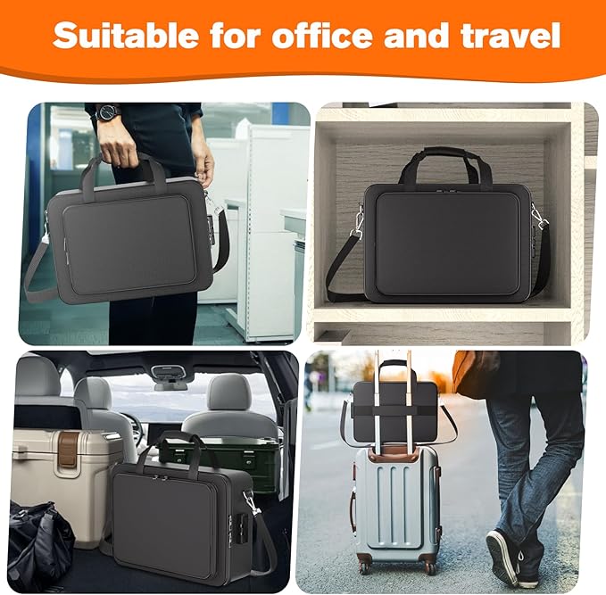 5200°F Fireproof Document Box, Important Document Organizer, Document Safe Box Fireproof Waterproof, 2025 Latest Model