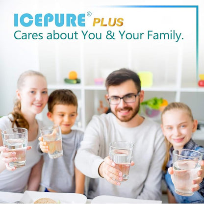 ICEPURE PLUS NSF/ANSI 53 Certified UKF8001 Refrigerator Water Filter Compatible with Maytag UKF8001, UKF8001AXX, UKF8001P, Whirlpool 4396395, 469006, EDR4RXD1, EveryDrop Filter 4, 4 Pack